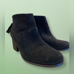 TOMS Suede Ankle Boot - Black